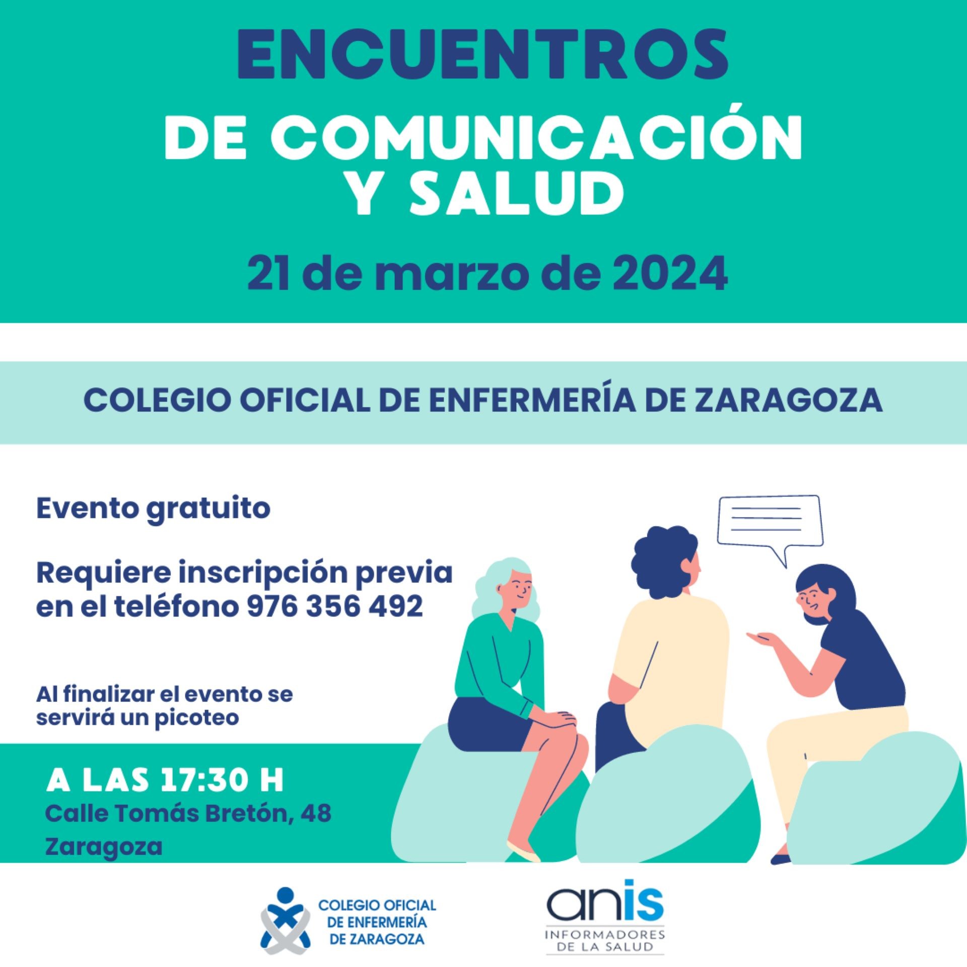 ANIS Aragón pone en marcha el ciclo Encuentros de Comunicación y Salud con los colegios profesionales sanitarios